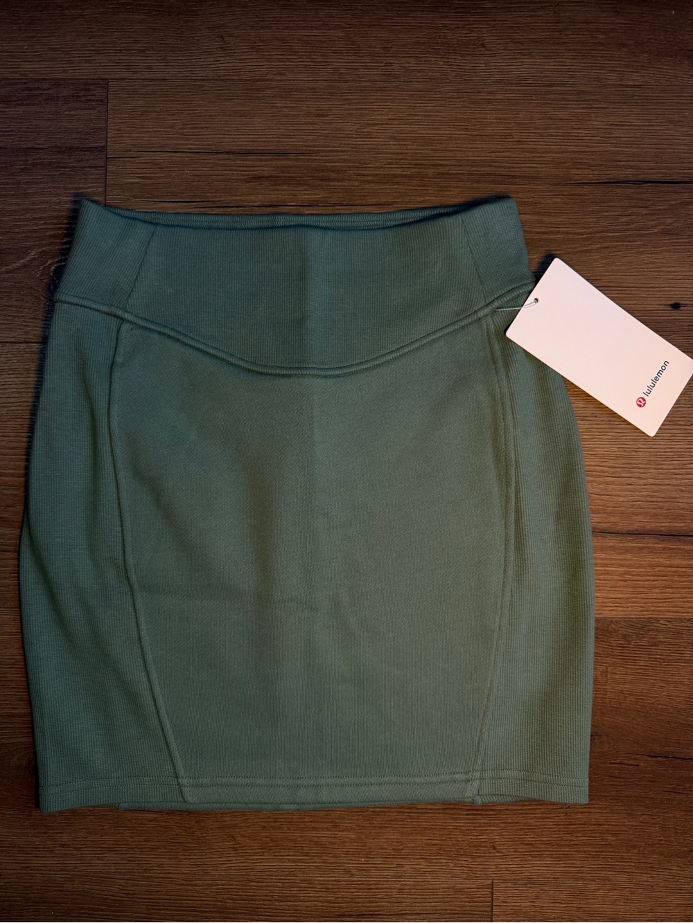 NWT Women’s Sz XS Lululemon Scuba High-Rise Mini Skirt-Grey Eucalyptus